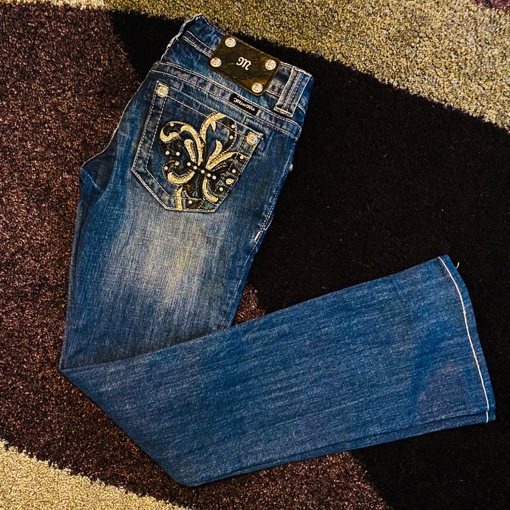 Miss Me Rhinestone Embellished Bootcut Jeans! (26)